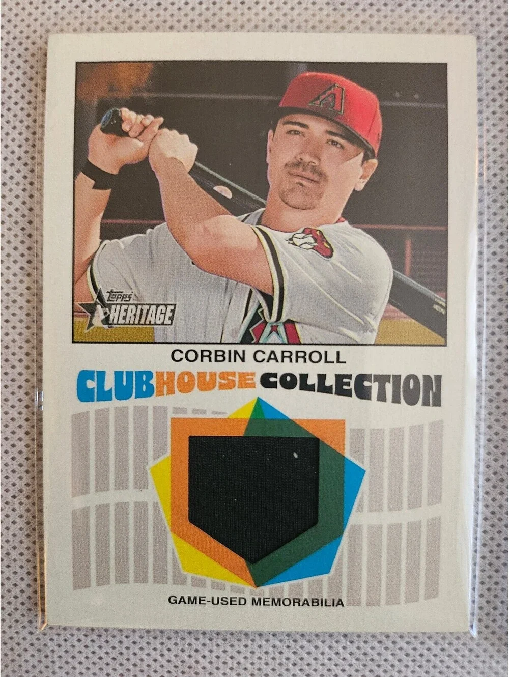 Corbin Carroll #CCR-CCA - 2026 Topps Heritage Clubhouse Collection Relic